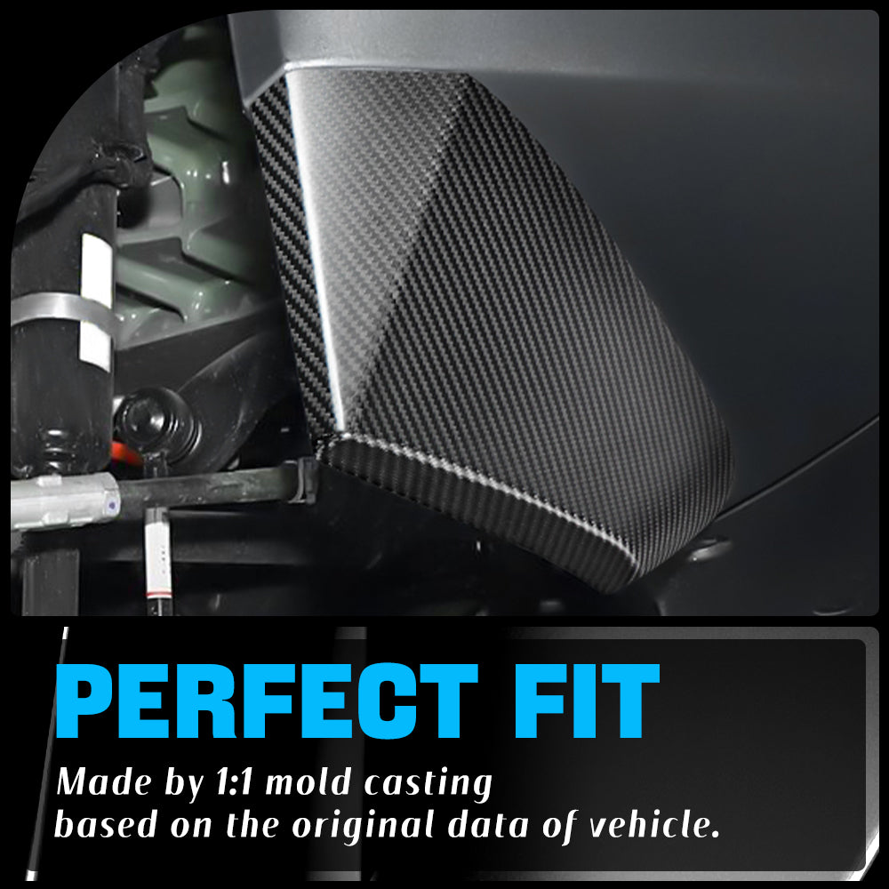 Create Carbon Carbon Fiber Mud Flaps Guards Fit for Tesla Cybertruck (2024 2025 2026) Front Bumper Protection
