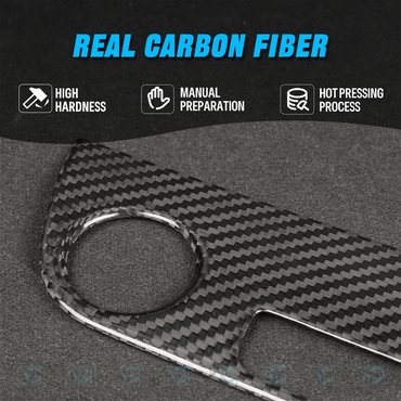 CreateCarbon Dry Carbon Fiber Start Stop Button Trim for Hyundai Elantra N 2022+ (LHD)