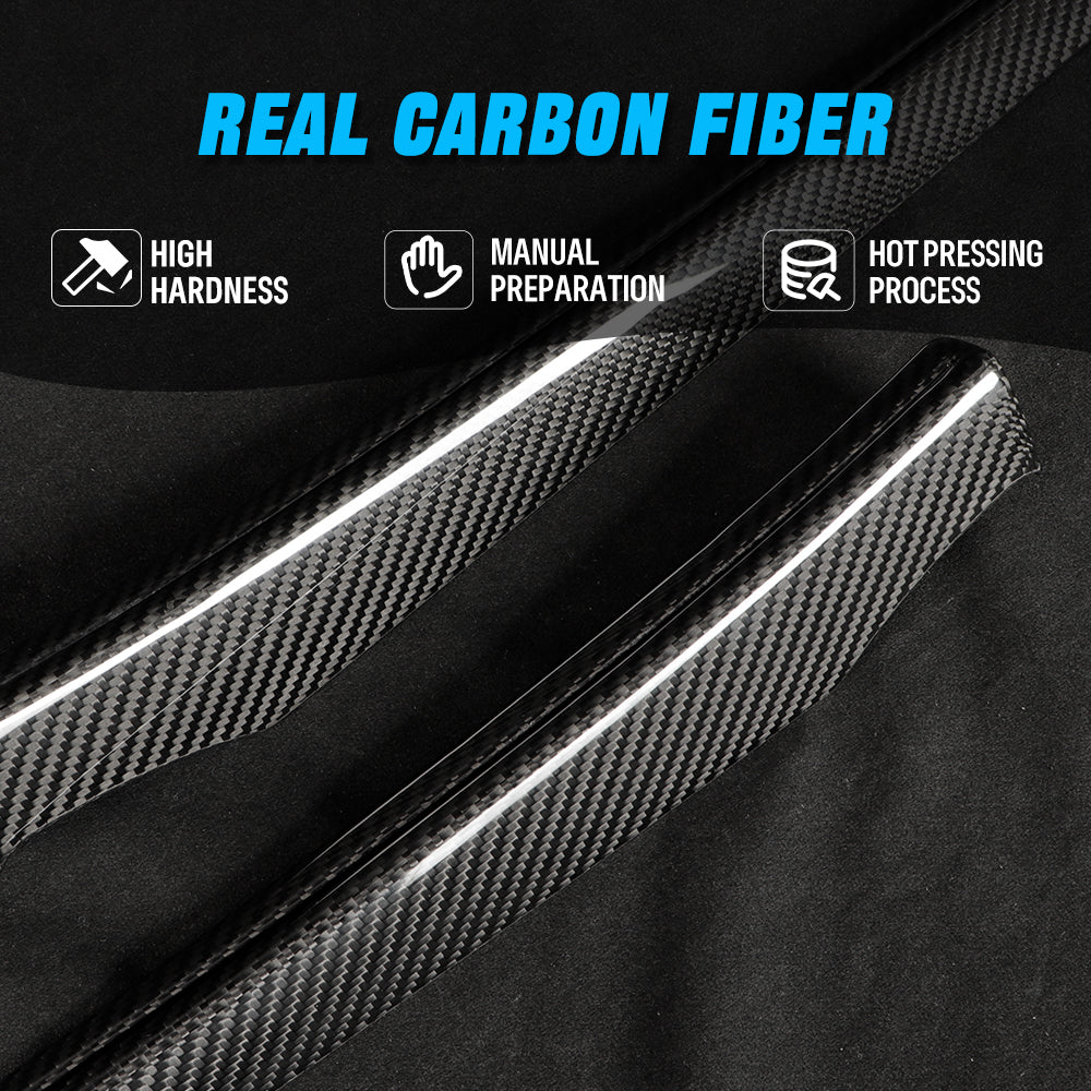 Dry Carbon Fiber Door Panel Trim Cover for Tesla Model Y (2025-2027+) | Standard, Premium, Performance | Juniper