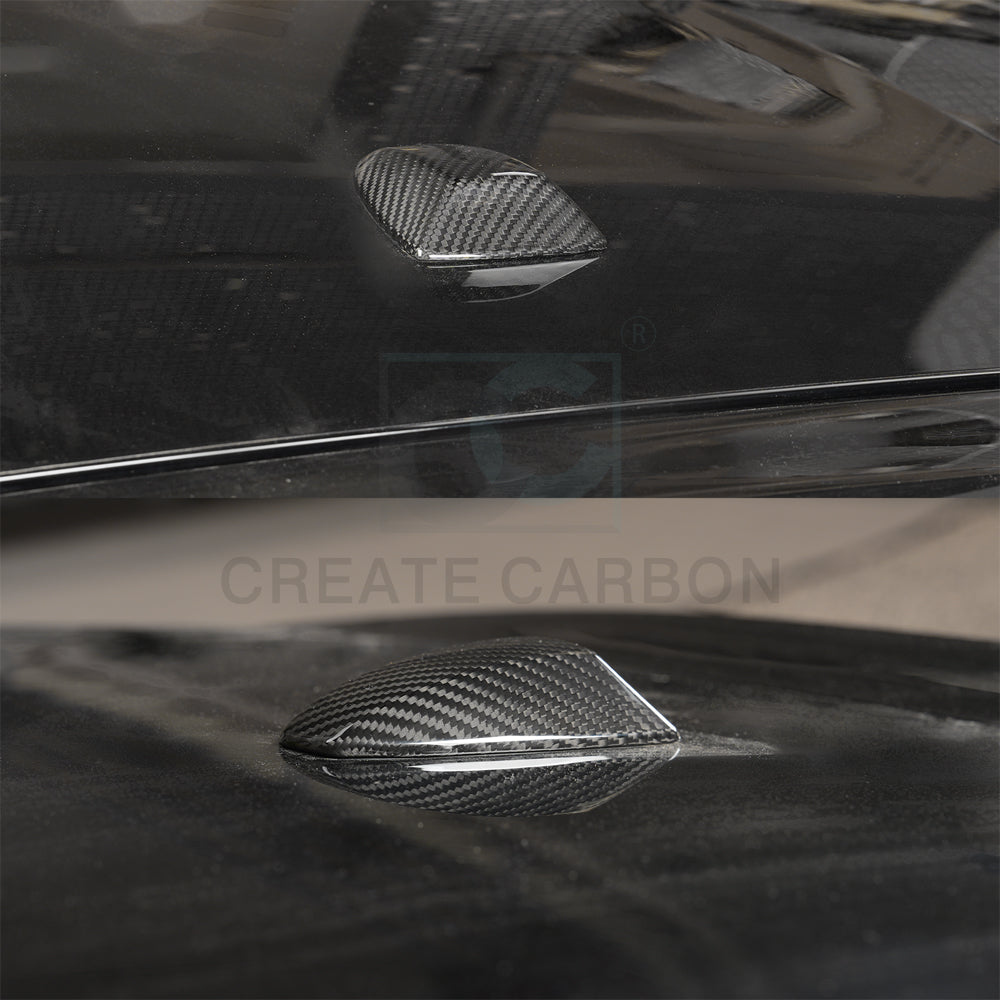 Create Carbon Dry Carbon Fiber Shark Fin Antenna Base Cover Trim for Nissan Z 400Z RZ34 Fairlady Z 2023+