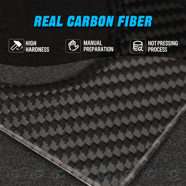 Dryvon Dry Carbon Fiber Charging Port Panel Cover Trim for Tesla Cybertruck 2024+ Exterior Charge Port Door Upgrade