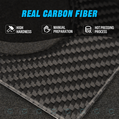 Dryvon Dry Carbon Fiber Charging Port Panel Cover Trim for Tesla Cybertruck 2024+ Exterior Charge Port Door Upgrade
