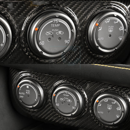 Create Carbon Dry Carbon Fiber AC Climate Control Air Vent Switch Panel Cover for Nissan Z RZ34 400Z Fairlady Z 2023-2026+