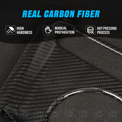 Create Carbon Dry Carbon Fiber Cup Holder Panel Cover for Hyundai Elantra N 2022+ (LHD)