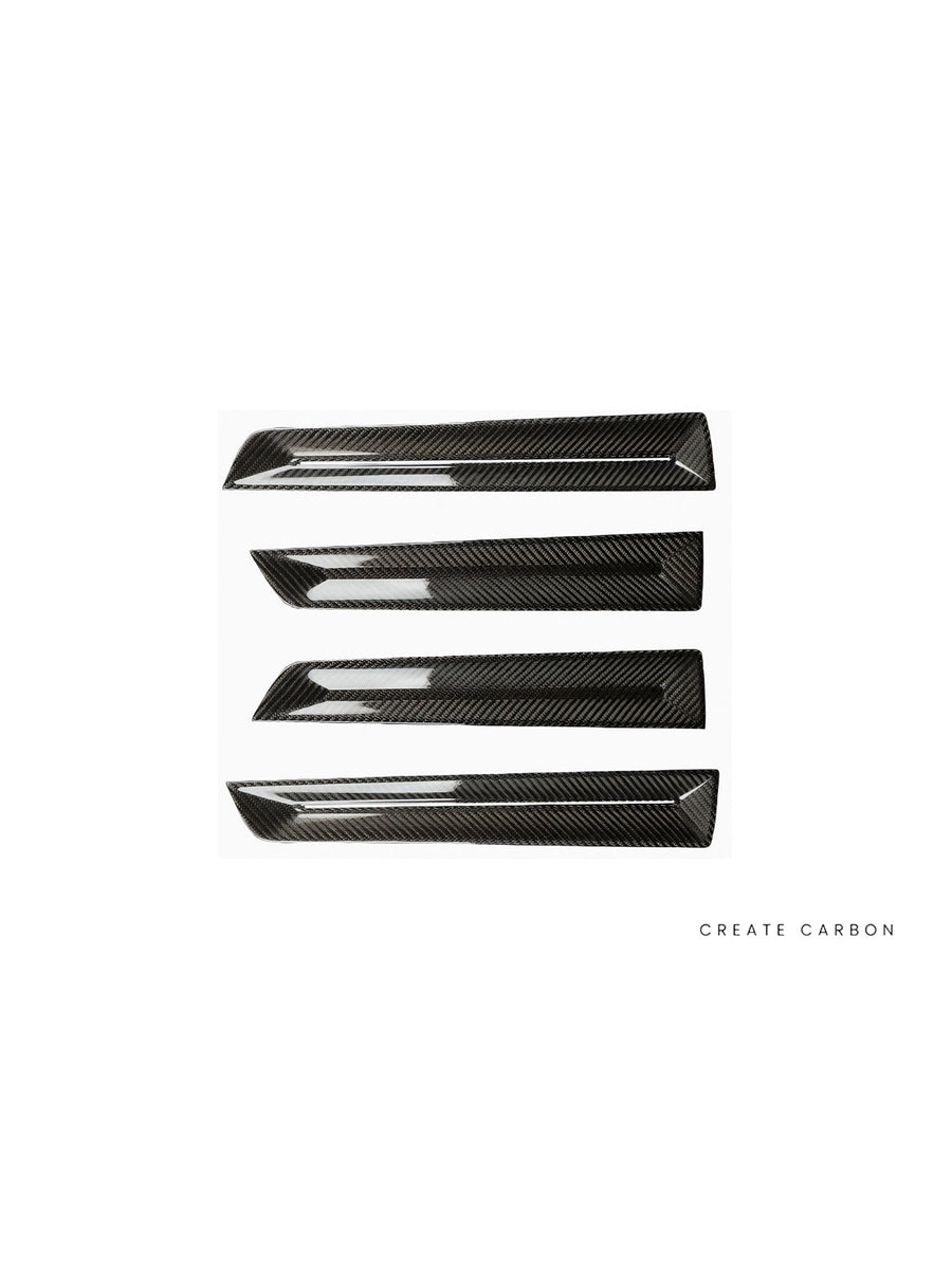 CREATE CARBON | Honda Civic Type R FL5 Door Panel Trim Set – Dry Carbon Fiber