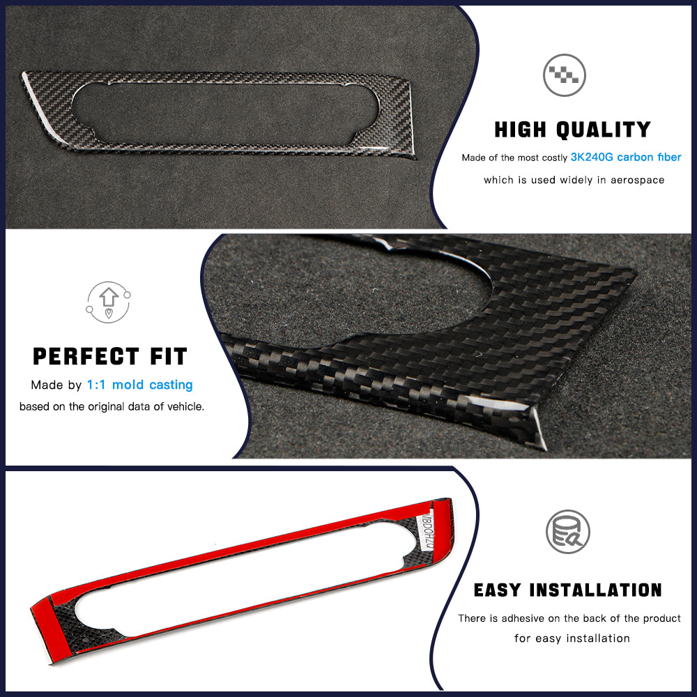 Create Carbon Dry Carbon Fiber A/C Button Panel Trim for Hyundai Elantra N 2024+ (LHD) Interior Climate Control Cover