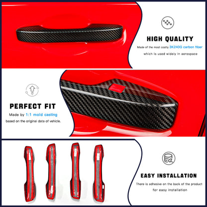 Create Carbon Dry Carbon Fiber Door Handle Covers for Honda Civic 11th Gen & Type R FL5