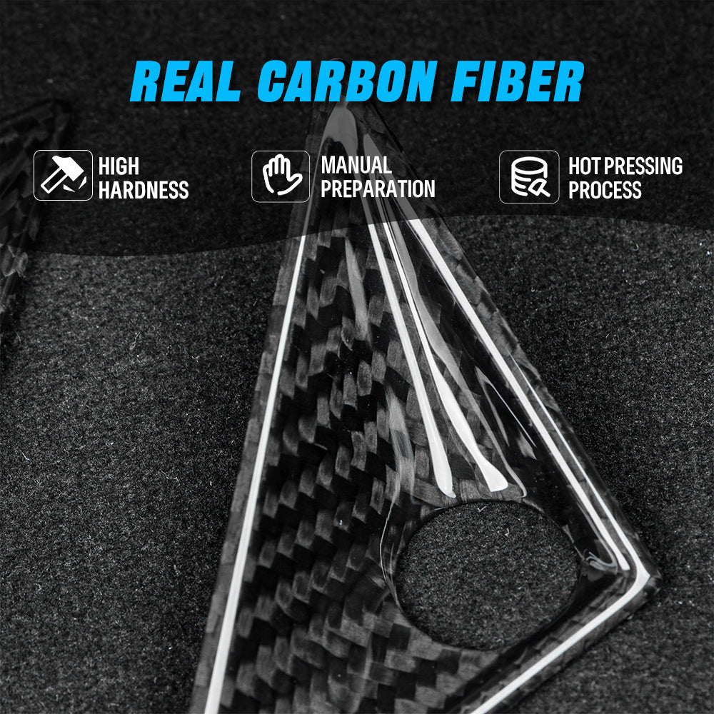 DRY Carbon Fiber Side Camera Covers for Tesla Cybertruck 2024-2026