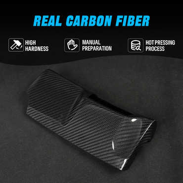 Real Dry Carbon Fiber Headlight Switch Panel Cover for Hyundai Elantra N 2022+ Interior Trim (LHD