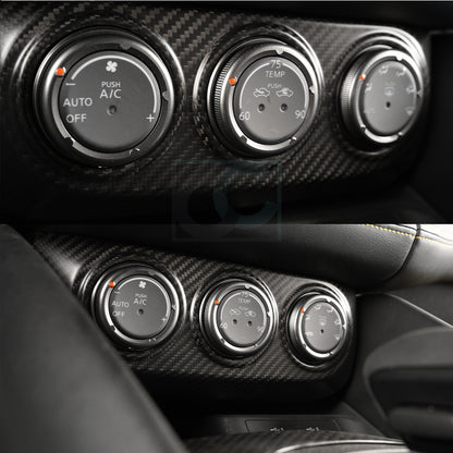 Create Carbon Dry Carbon Fiber AC Climate Control Air Vent Switch Panel Cover for Nissan Z RZ34 400Z Fairlady Z 2023-2026+