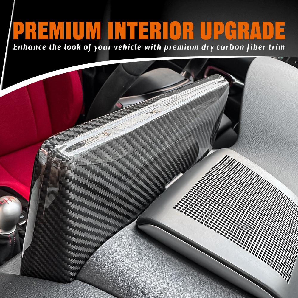Dry Carbon Fiber Rear Exhaust Upper Trim Cover for Honda Civic Type R FL5 (2023+)