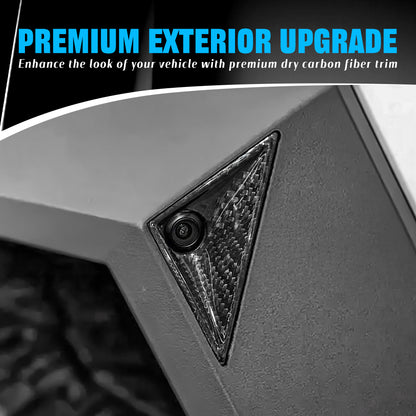 DRY Carbon Fiber Side Camera Covers for Tesla Cybertruck 2024-2026