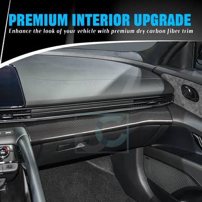 Create Carbon Dry Carbon Fiber Passenger Side Dashboard Panel Trim for Hyundai Elantra N 2022+ (LHD)