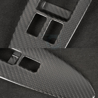 Create Carbon Dry Carbon Fiber Interior Door Window Lift Switch Panel Cover for Nissan Z RZ34