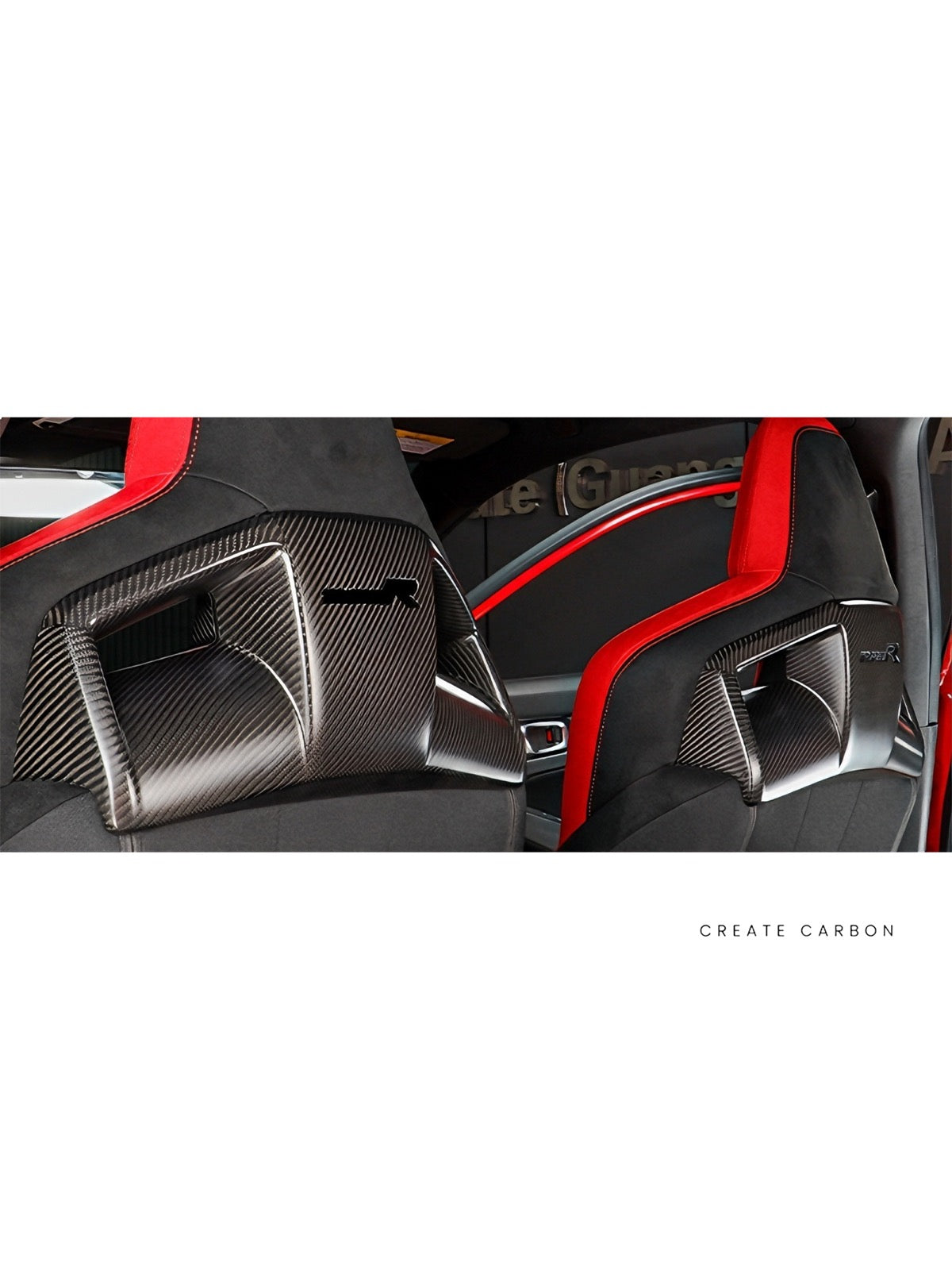 Seat Back Trim Covers for Honda Civic Type R FL5, additional product view 5