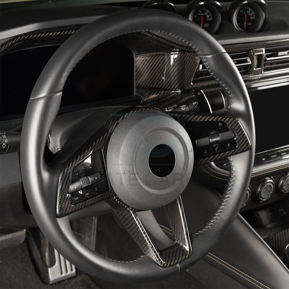 Create Carbon Dry Carbon Fiber Steering Wheel Cover for Nissan Z RZ34 400Z Fairlady Z 2023-2026+