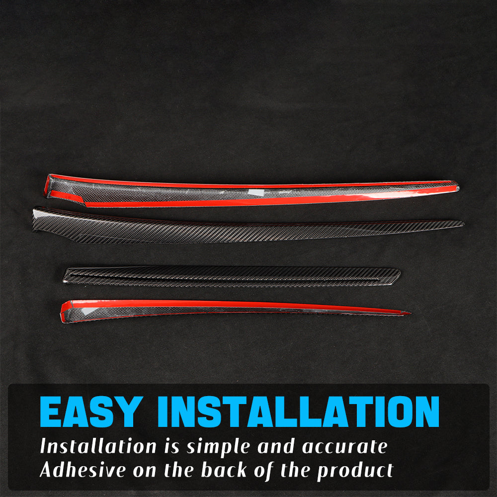 Dry Carbon Fiber Door Panel Trim Cover for Tesla Model Y (2025-2027+) | Standard, Premium, Performance | Juniper