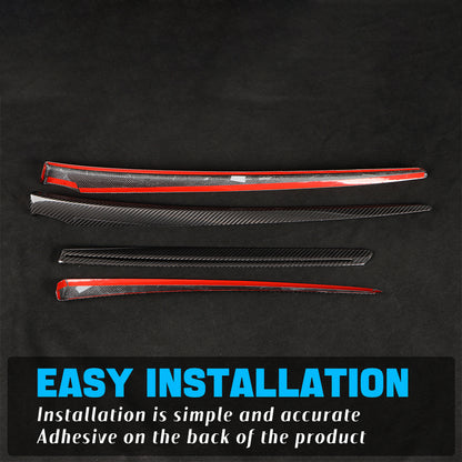 Dry Carbon Fiber Door Panel Trim Cover for Tesla Model Y (2025-2027+) | Standard, Premium, Performance | Juniper