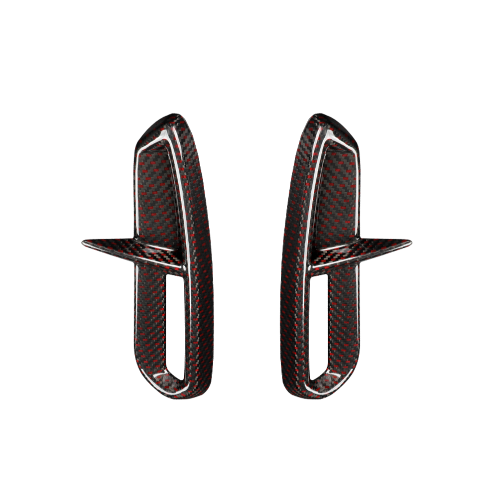 Create Carbon Carbon Fiber Rear Bumper Diffuser Spoiler Set (2PCS) for HONDA CIVIC Type R FL5