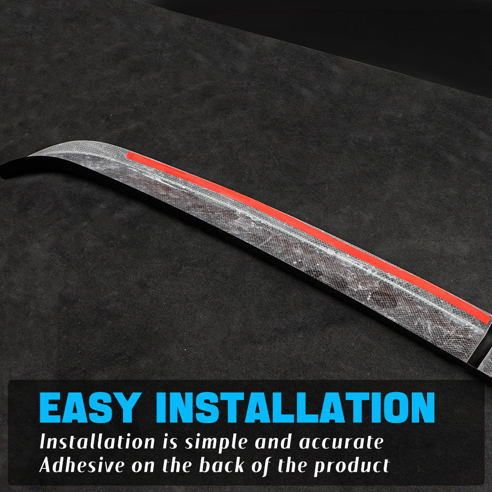 Dryvon Real Dry Carbon Fiber Frunk Sill Protector Cover for Tesla Cybertruck 2024+ Front Trunk Edge Guard Trim