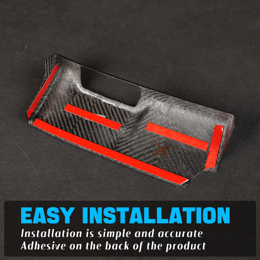 Real Dry Carbon Fiber Headlight Switch Panel Cover for Hyundai Elantra N 2022+ Interior Trim (LHD