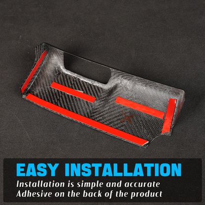 Real Dry Carbon Fiber Headlight Switch Panel Cover for Hyundai Elantra N 2022+ Interior Trim (LHD
