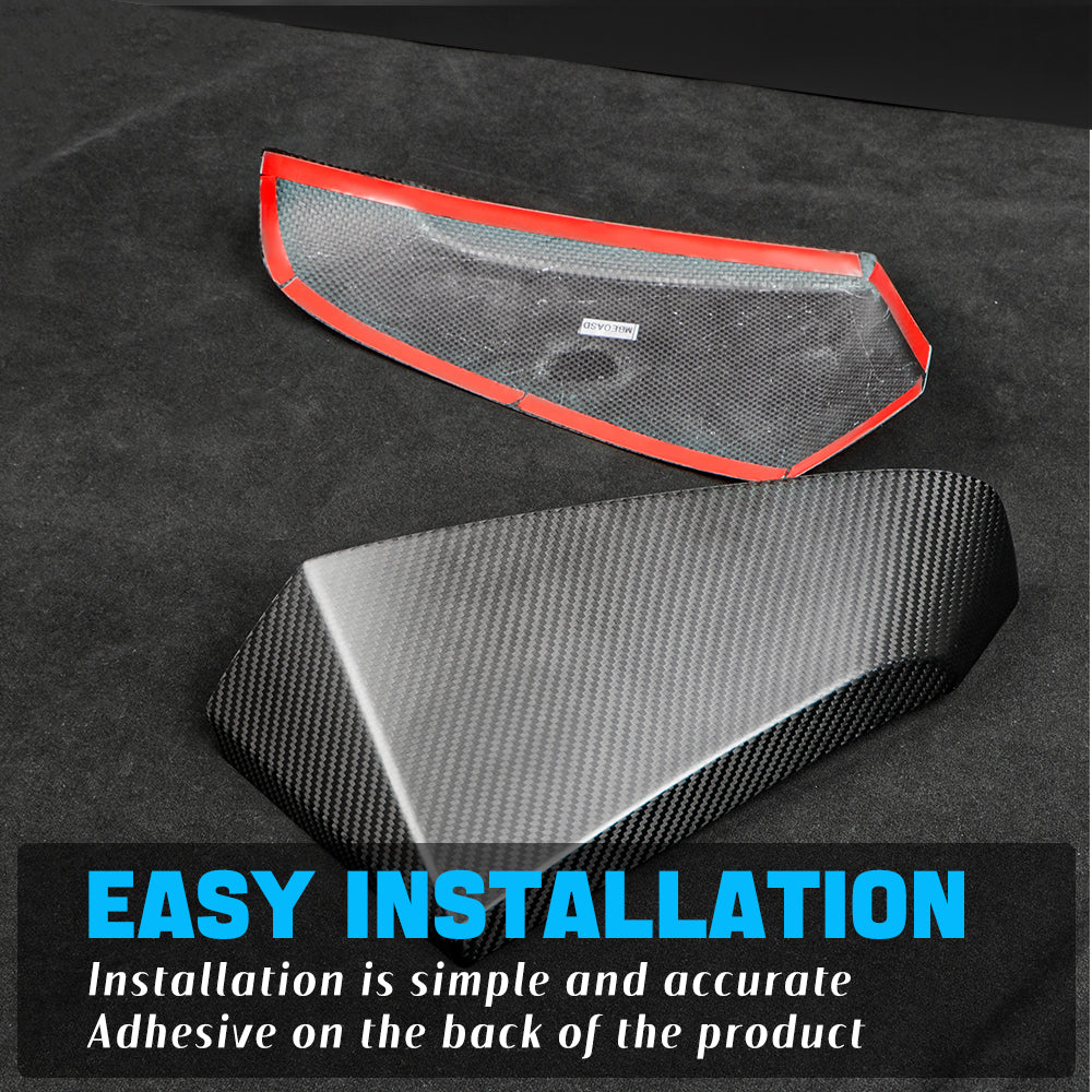 Create Carbon Carbon Fiber Mud Flaps Guards Fit for Tesla Cybertruck (2024 2025 2026) Front Bumper Protection