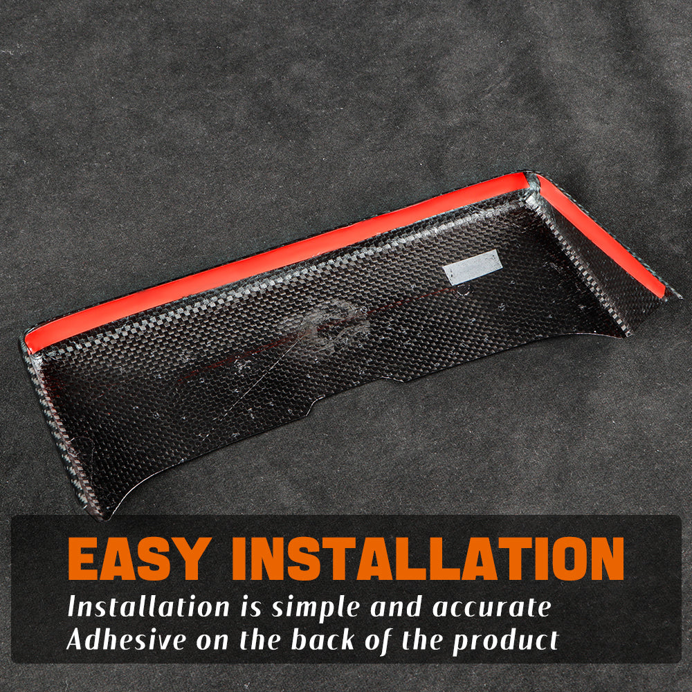 Dry Carbon Fiber Rear Exhaust Upper Trim Cover for Honda Civic Type R FL5 (2023+)