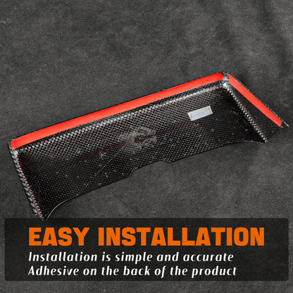 Dry Carbon Fiber Rear Exhaust Upper Trim Cover for Honda Civic Type R FL5 (2023+)