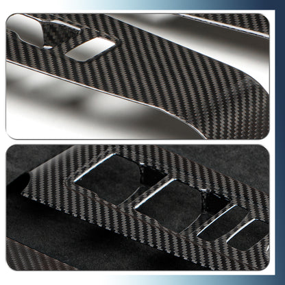 CREATE CARBON Dry Carbon Fiber Window Switch Panel Covers 4-Piece Set for Honda Civic FL / Civic Type R FL5