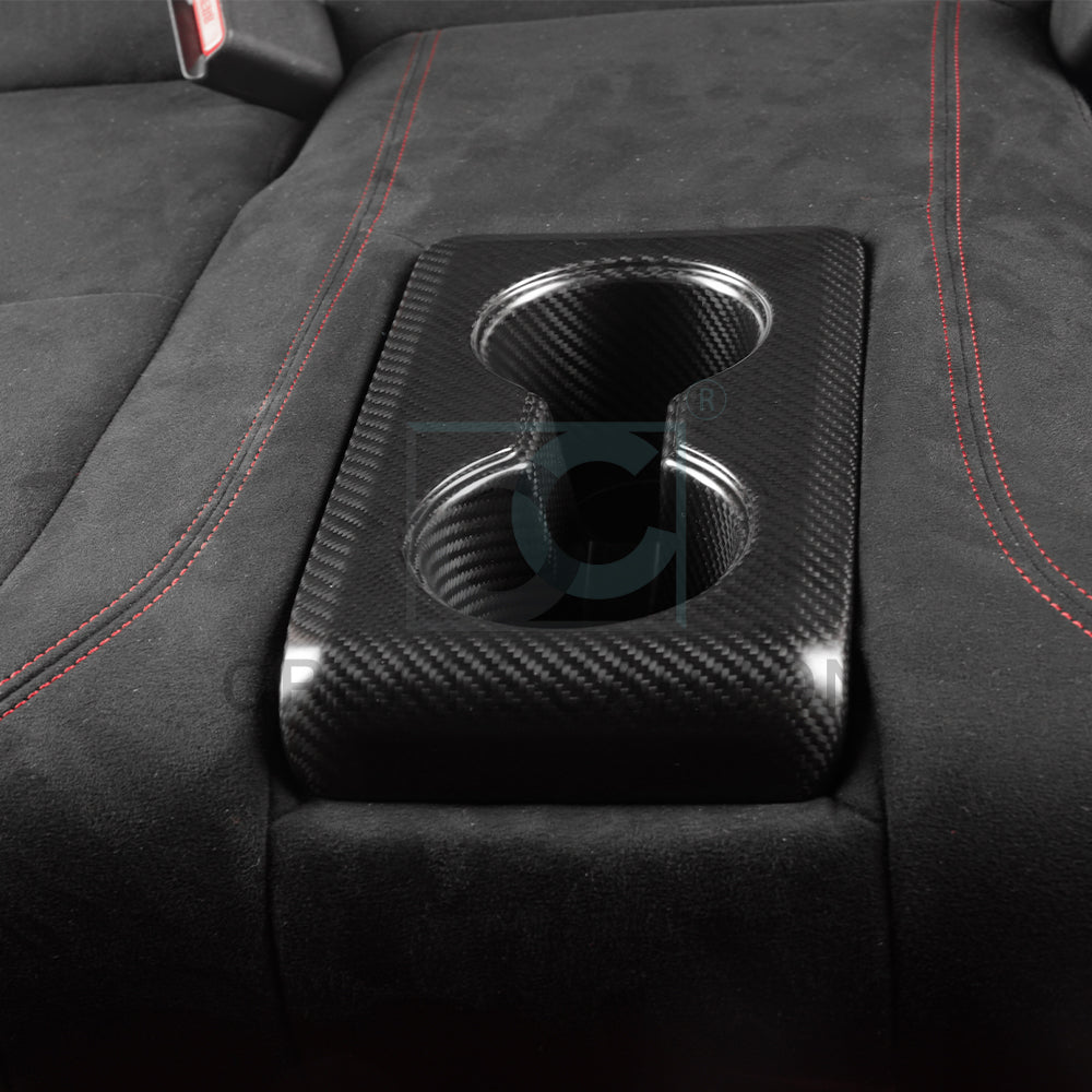 Create Carbon Dry Carbon Fiber Rear Cup Holder Replacement for HONDA CIVIC Type R FL5