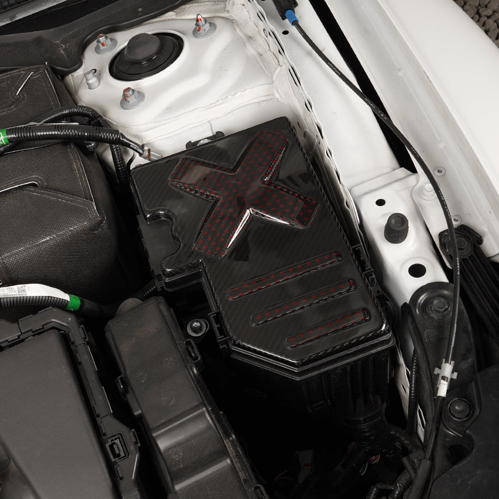 Create Carbon Dry Carbon Fiber Fuse Box Panel Cover for Honda 11th Gen Civic Hatchback/Sedan & Type R FL5 2022+