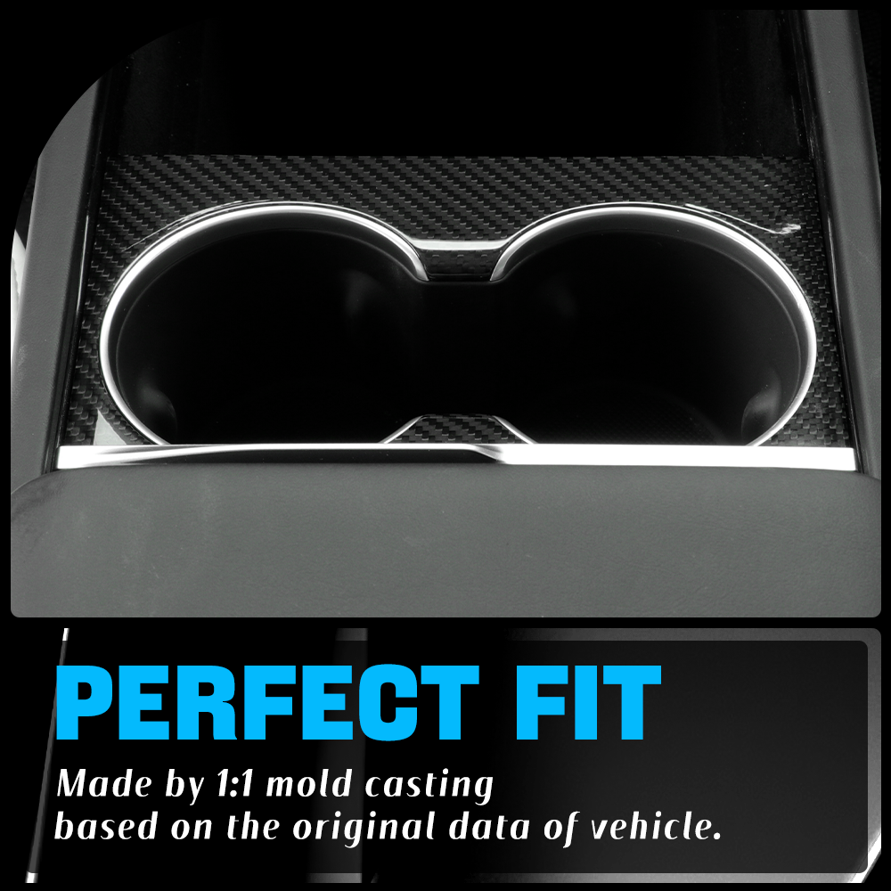 Dry Carbon Cup Slot Cover for Tesla Model Y Juniper 2025-2026+