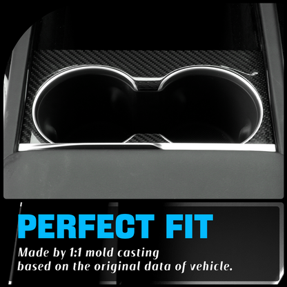 Dry Carbon Cup Slot Cover for Tesla Model Y Juniper 2025-2026+