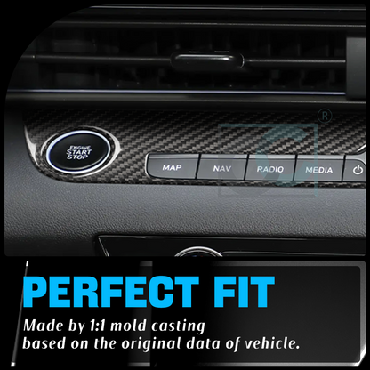 Create Carbon Dry Carbon Fiber Start Stop Button Trim for Hyundai Elantra N 2022+ (LHD)