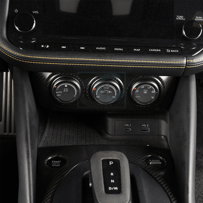 Create Carbon Dry Carbon Fiber AC Climate Control Air Vent Switch Panel Cover for Nissan Z RZ34 400Z Fairlady Z 2023-2026+