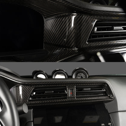 Nissan Fairlady Z RZ34 Dry Carbon Fiber Meter Inner Hood Cover | Interior Gauge Cluster Trim