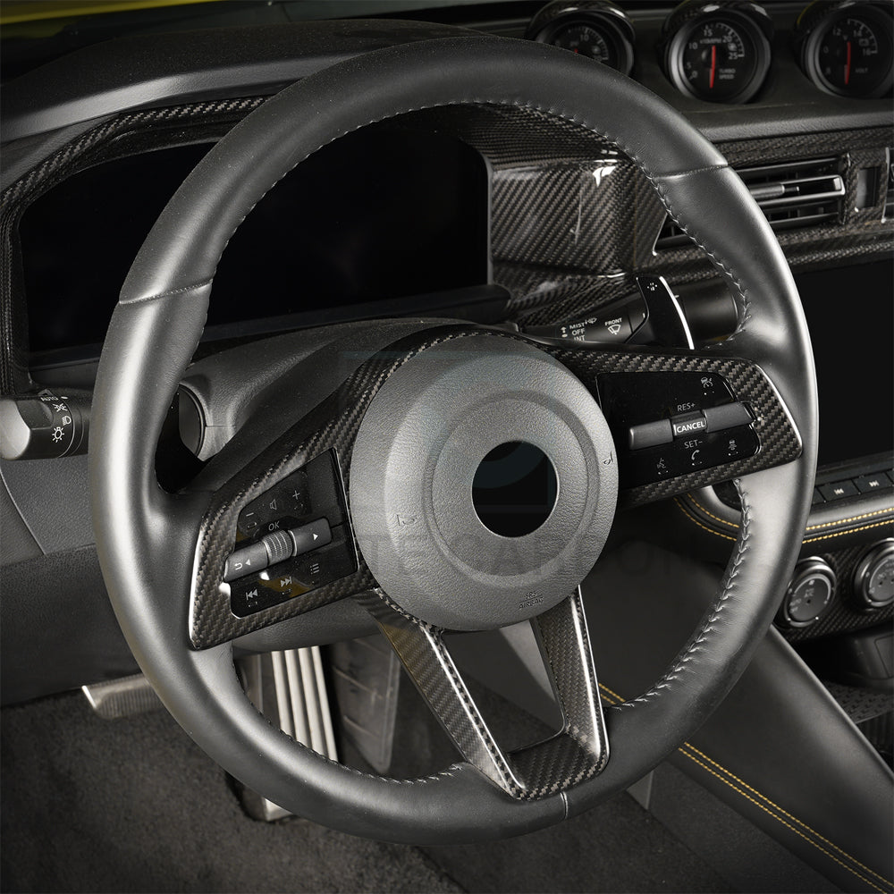 Create Carbon Dry Carbon Fiber Steering Wheel Cover for Nissan Z RZ34 Fairlady Z 2023-2026+