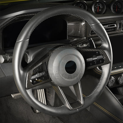 Create Carbon Dry Carbon Fiber Steering Wheel Cover for Nissan Z RZ34 Fairlady Z 2023-2026+