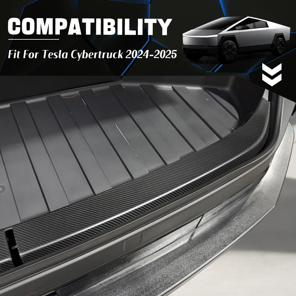 Dryvon Real Dry Carbon Fiber Frunk Sill Protector Cover for Tesla Cybertruck 2024+ Front Trunk Edge Guard Trim