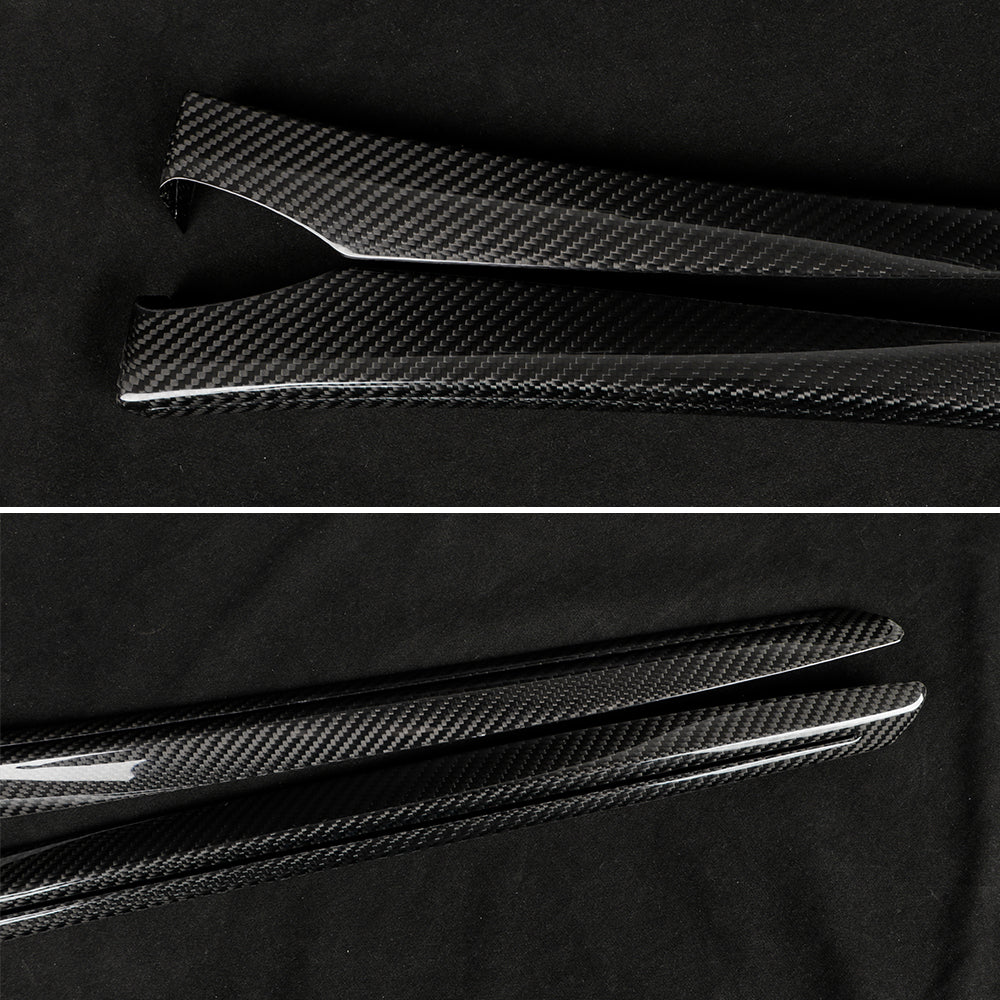 Dry Carbon Fiber Door Panel Trim Cover for Tesla Model Y (2025-2027+) | Standard, Premium, Performance | Juniper