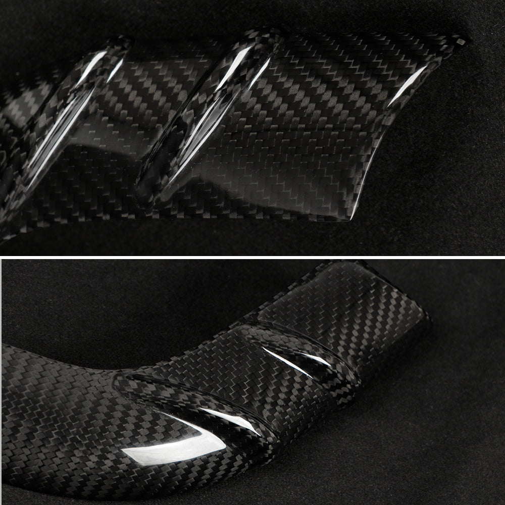 Premium Dry Carbon Fiber Side Mirror Strip Cover for Tesla Refreshed Model Y | Juniper