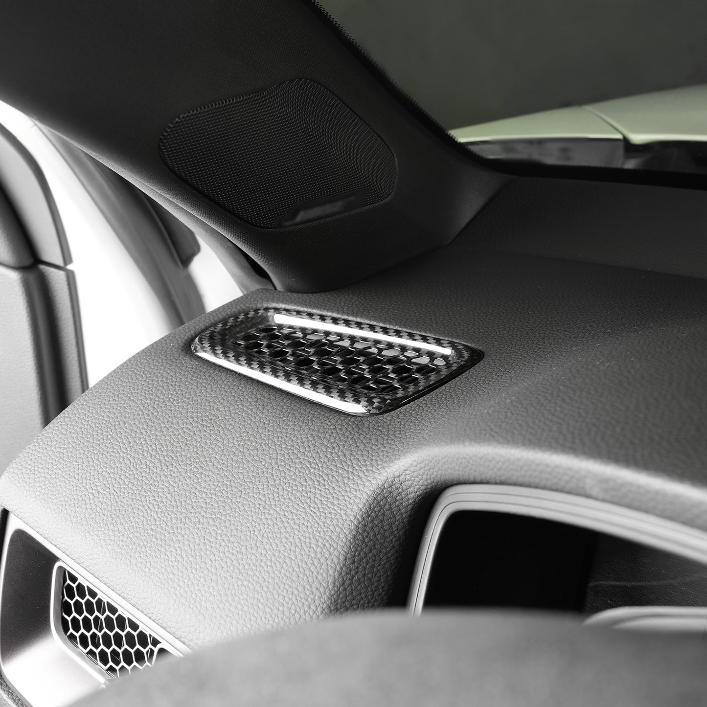 Create Carbon Dry Carbon Fiber Dash Air Vent Panel Cover for HONDA CIVIC Type R FL5