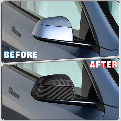 Create Carbon Dry Carbon Fiber Side Mirror Covers for Tesla Model Y Juniper 2025+ (Standard, Long Range & Performance)