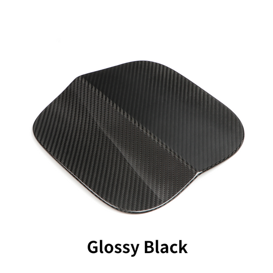 Carbon fiber fuel filler tank door cover installed on 11th Gen Honda Civic Type R FL5