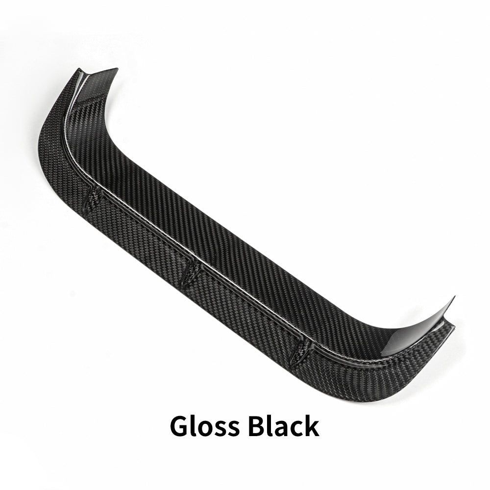 Carbon fiber tail throat upper trim cover installed on 11th Gen Honda Civic Type R FL5