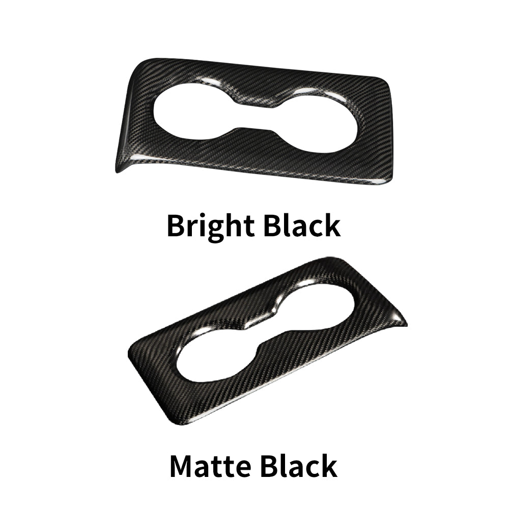 Dry carbon fiber rear cup holder cover Honda Civic Type R FL5