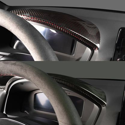 Dryvon Dry Carbon Fiber Meter Hood Cover for Honda Civic FL