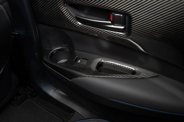GR Corolla carbon fiber window switch trim