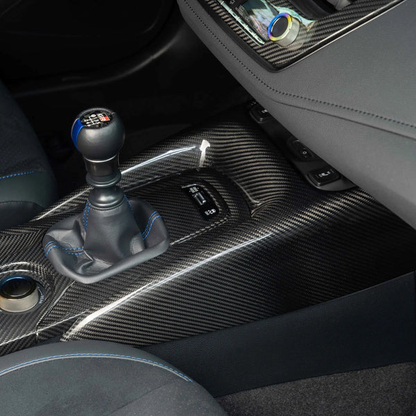 Dry Carbon Fiber Center Console Cover for Toyota GR Corolla 2023-2024